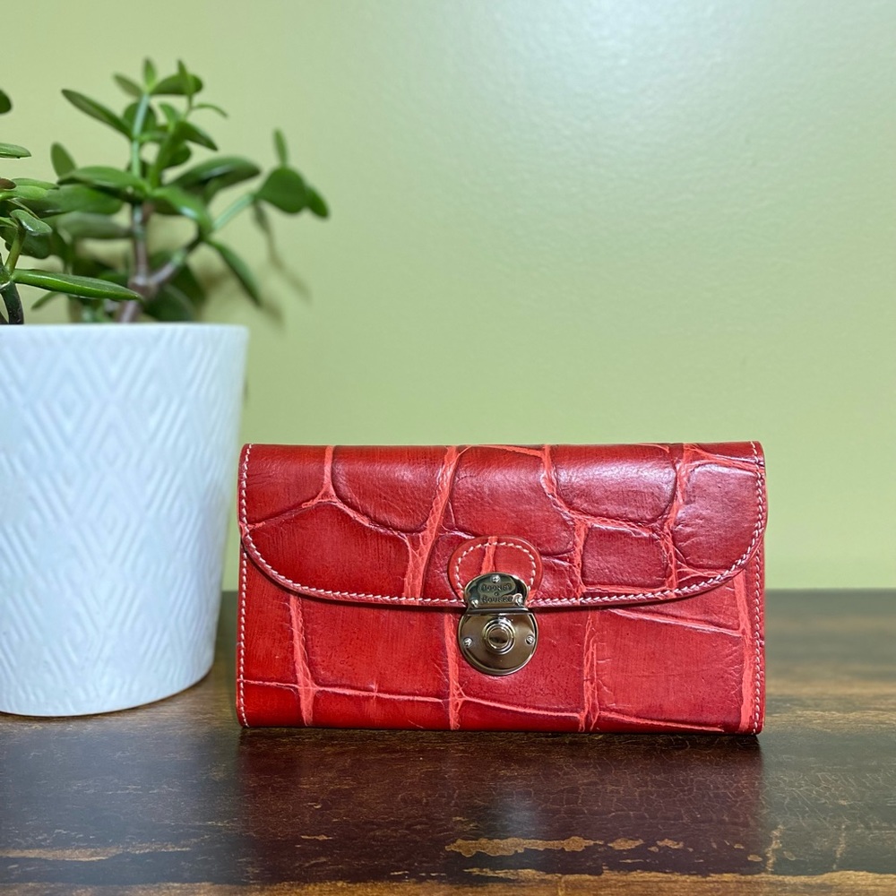 Dooney & Bourke Red Leather Wallet, NWT